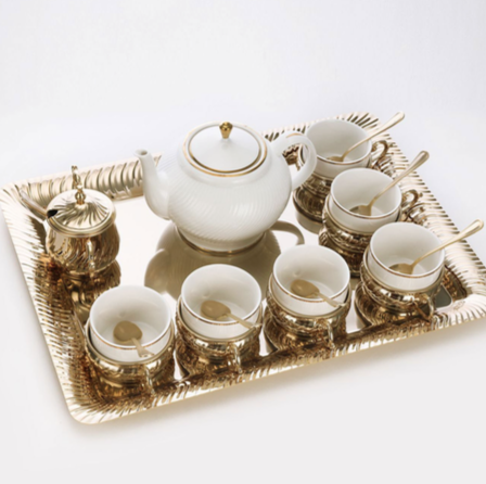 TS0037-Felicity Gold Tea Set Main Image